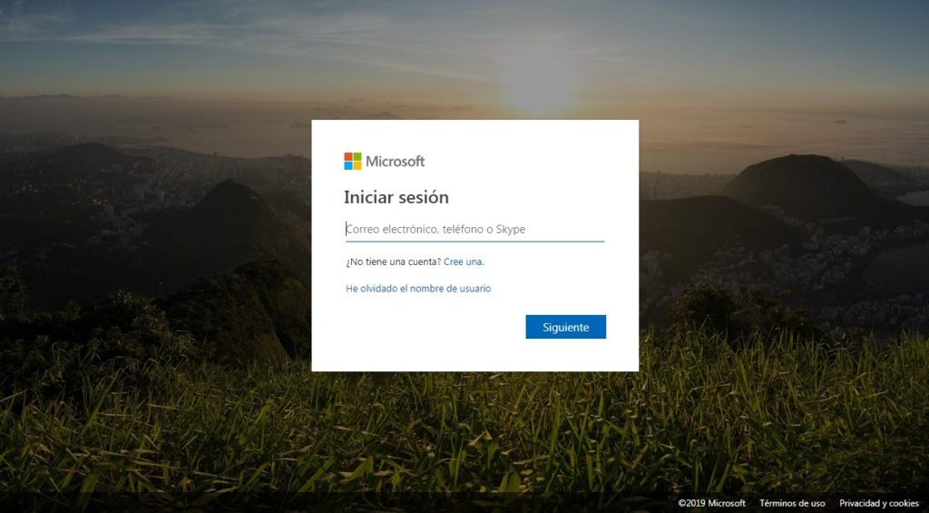 hotmail iniciar sesion normal